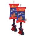 2X Paws & Claws Funtails Pet/Dog 39Cm Lollies Snacks Oxford Tugger W/ Rope Toy
