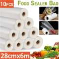 10 Vacuum Food Sealer Rolls Saver Bag Seal Storage Fits Inside Machine ...