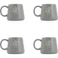 4X Splosh Heartfelt Strength 440Ml Stoneware Mug Coffee/Tea Cup Green
