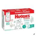 Huggies Unisex Nappies Size 1 Newborn With 224 Nappies