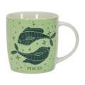 Annabel Trends Coffee Mug Zodiac Pisces 350Ml Milk/Tea Cup W/ Handle Green