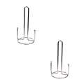 2Pk Entrée Deluxe Paper Towel Holder 29Cm Roll Dispenser Stand Storage Chrome