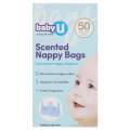 Baby U Scented Nappy Bags 50 Pack