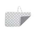 Portable Waterproof Reusable Change Mat Nappy Diaper White Hollow Circle
