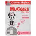 Huggies Girls' Ultra Dry Nappies Size 6 Junior (16Kg+) 124 Nappies