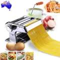Pasta Maker Heavy Duty - Stainless Steel Noodle Fresh Pasta Dough Roller - Spaghetti Machine Cutter