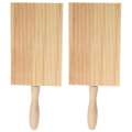 2 Pcs Penne Pasta Noodles Gnocchi Maker Gnocchi Paddle Board Gnocchi Tool Gnocchi Board Wooden Pasta