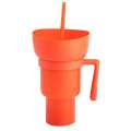 Stadium Tumbler Popcorn Cup Snack Cup Multifunctional Cup - 1000Ml Orange