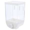 Kitchen Grain Storage Container Cereals Granola Dispenser Hanging Storage Box Storage Case - 1000Ml (White)