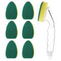 Joybuy Dish Wand And 7 Refill Replacement Heads Kitchen Dish Sponge With Handle Dish Wand Sponge For Kitchen Sink Cleaning
