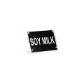 Chef Inox Buffet Sign Acrylic With Magnet Plate - Soy Milk