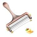 Nevenka Cheese Slicer Adjustable Thickness Stainless Steel Wire Cutter For Mozzarella-Rose Gold
