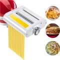 Nevenka 3 In 1 Pasta Maker Attachment For Kitchenaid Includes Pasta Roller Spaghetti Cutter & Fettuccine Cutter
