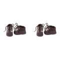 2PK Gotz Wardrobe Brown Walking Boots Pair Baby Girl Boy Doll Shoes 45 2pk-gotz-wardrobe-brown-walking-boots-pair-baby-girl-boy-doll-shoes-45
