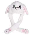 Rabbit Hat Ear Moving Jumping Hat Funny Bunny Plush Hat Cap party toy ...