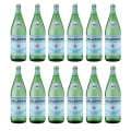 12Pk San Pellegrino Italian Sparkling Mineral Water Green Glass Bottle 1L