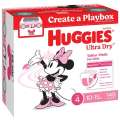 Huggies Girls' Ultra Dry Nappies Size 4 Toddler (10-15Kg) 148 Nappies