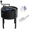 Rotary Soil Sifter Compost Sieve Garden Potting Sifting Mesh Rock Sand ...