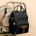 Bopeep Waterproof Baby Nappy Bag Backpack Large & Lightweight Black
