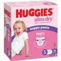 Huggies Ultra Dry Nappy Pants Girls Size 5 (12-17Kg) 54 Pack
