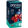 Huggies Drynites Night Time Pants For Boys 4-7 Years (17-30Kg) 9 Pack
