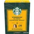 Starbucks By Nespresso Blonde Espresso Roast Coffee Pods 36 Pack