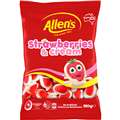 Allen'S Strawberry & Cream Lollies Bag 190G
