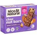 Nice & Natural Nut Bars Peanut & Almond With Milk Choc Multipack Snacks 6 Pack