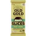 Cadbury Old Gold Slices Mint Crème Dark Chocolate Block 176G