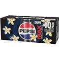 Pepsi Max No Sugar Cola Vanilla Soft Drink Cans Multipack 375Ml X 10 Pack