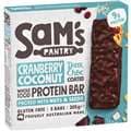 Sam'S Pantry Protein Bar Dark Choc Coated Cranberry Coconut 5 Pack 205G
