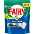 Fairy Platinum Dishwasher Tablets Lemon Scent 80 Pack
