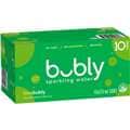 Bubly Sparkling Water Cans Lime 375Ml X 10 Pack
