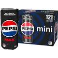 Pepsi Max No Sugar Cola Soft Drink Mini Cans Multipack 250Ml X 12 Pack