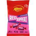Allen'S Red Ripperz Lollies Intense Raspberry 150G
