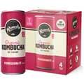 Remedy Pomegranate Kombucha 250Ml X 4 Pack