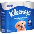 Kleenex Complete Clean Toilet Paper 9 Pack
