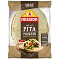 Mission Pita Bread Pockets Wholemeal 420G
