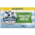 Devondale Butter Block Unsalted 500G