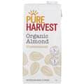 Pureharvest Organic Almond Unsweetened Long Life Milk Uh 1L