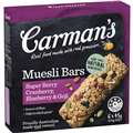 Carman'S Muesli Bars Superberry, Cranberry, Blueberry & Goji 6 Pack