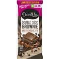 Darrell Lea Double Choc Brownie Milk Chocolate Block 160G