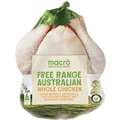 Macro Free Range Australian Whole Chicken 1.1Kg - 2.2Kg